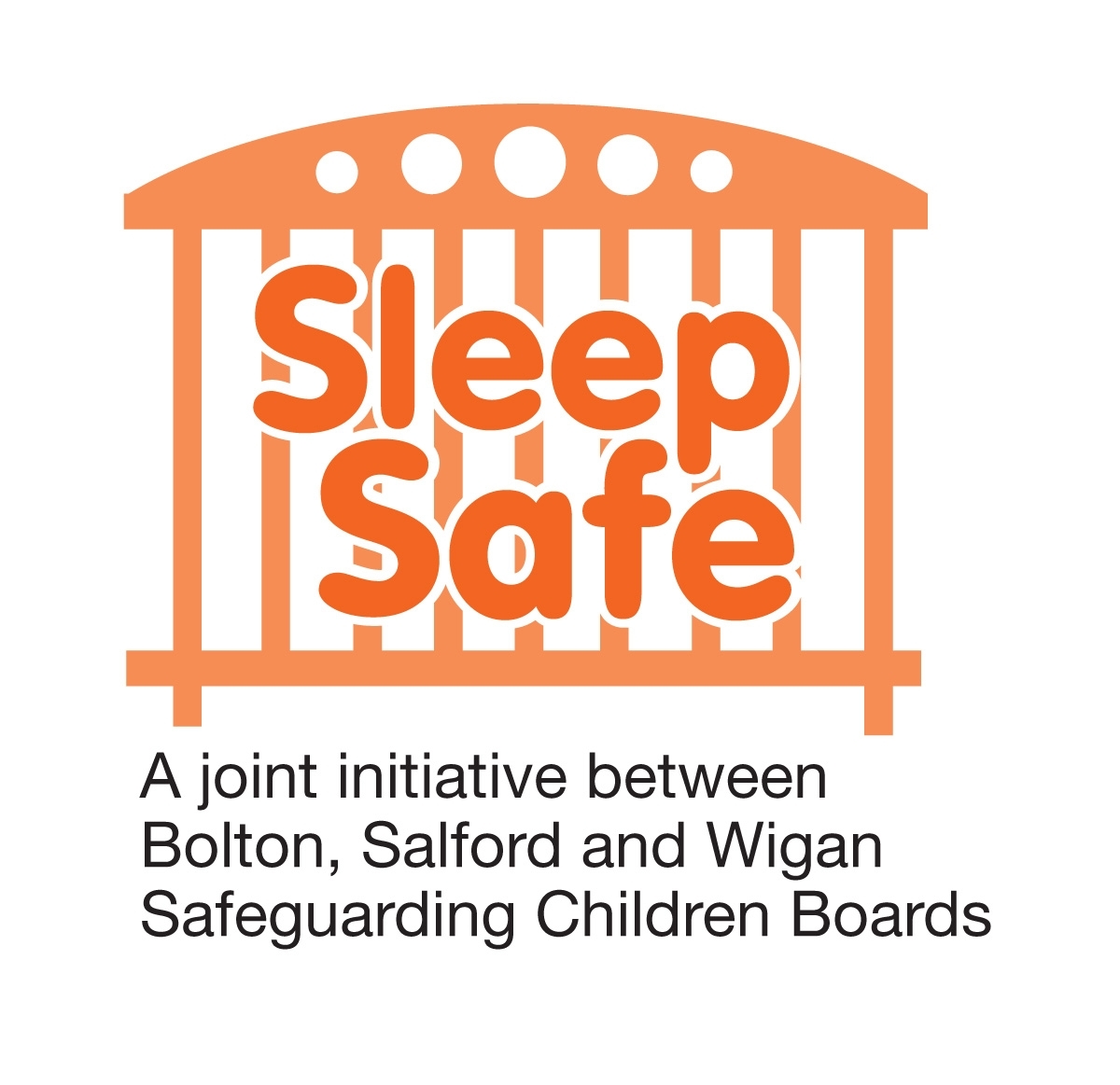 Bolton, Salford and Wigan CDOP Safe Sleep Campaign Logo